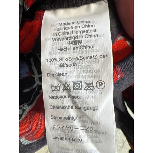 Madewell size XS floral silk wrap blouse top - Picture 4 of 4